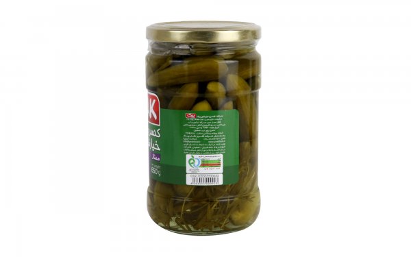 خیارشور درجه یک پیک مقدار 650 گرم