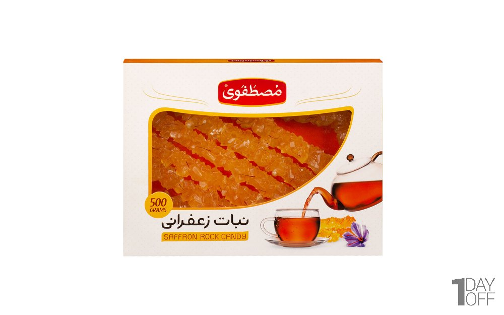 نبات زعفرانی شاخه‌ای مصطفوی مقدار 500 گرم