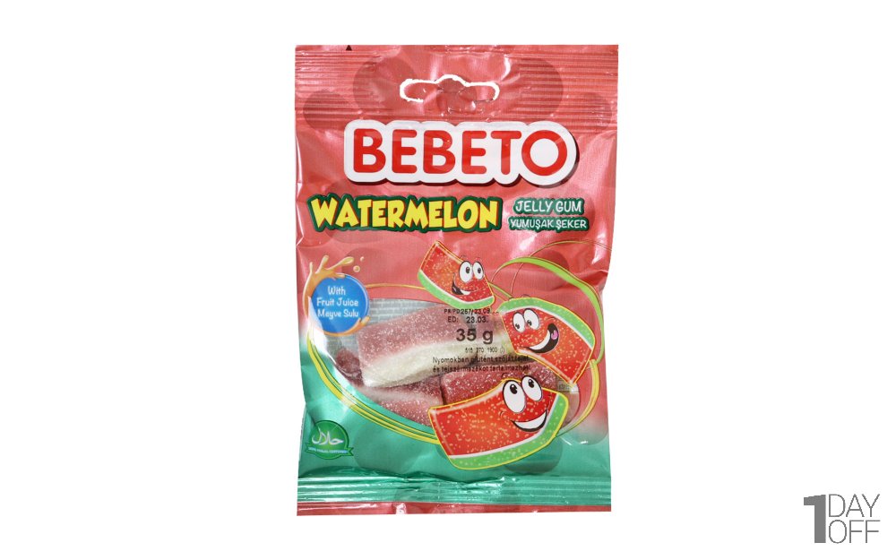  پاستیل ببتو (BEBETO) مدل WATERMELON مقدار 35 گرم 