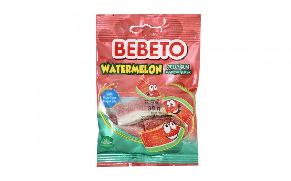 پاستیل ببتو (BEBETO) مدل WATERMELON مقدار 35 گرم 