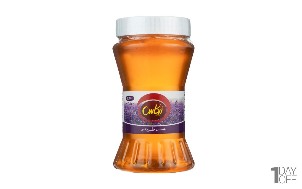 عسل چهل گیاه طبیعی ژیکاس مقدار 650 گرم