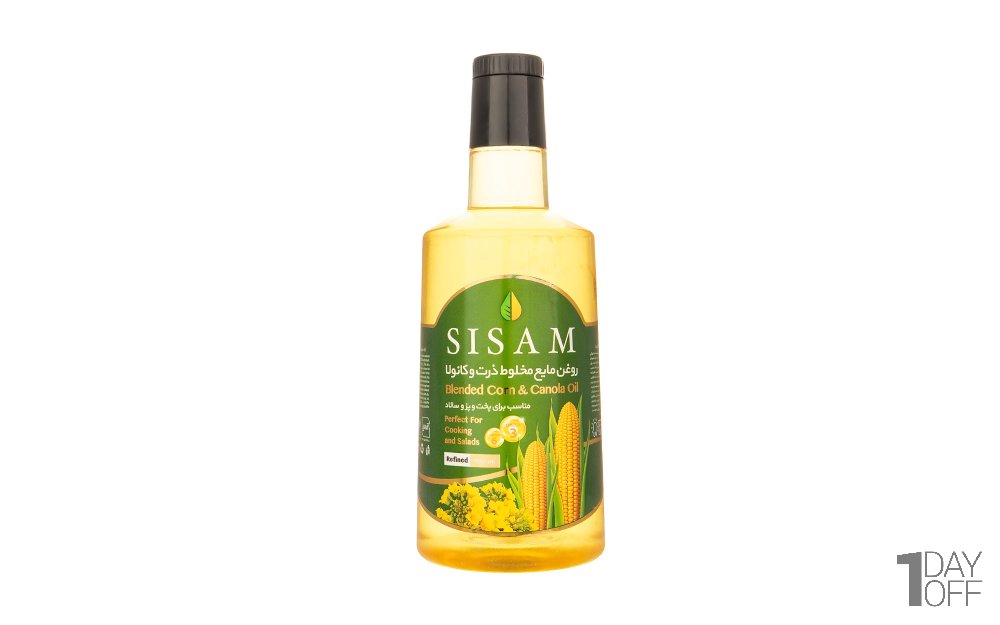 روغن مایع مخلوط ذرت و کانولا سی‌سام مقدار 900 میلی‌لیتر 
