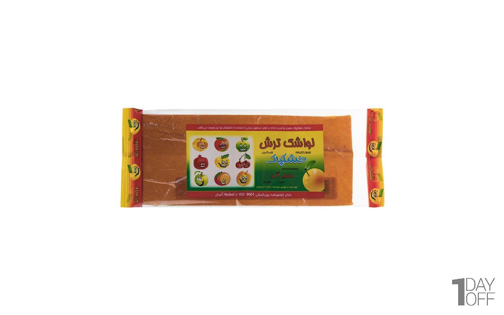 لواشک ترش آلو و سیب خشکپاک مقدار 90 گرم