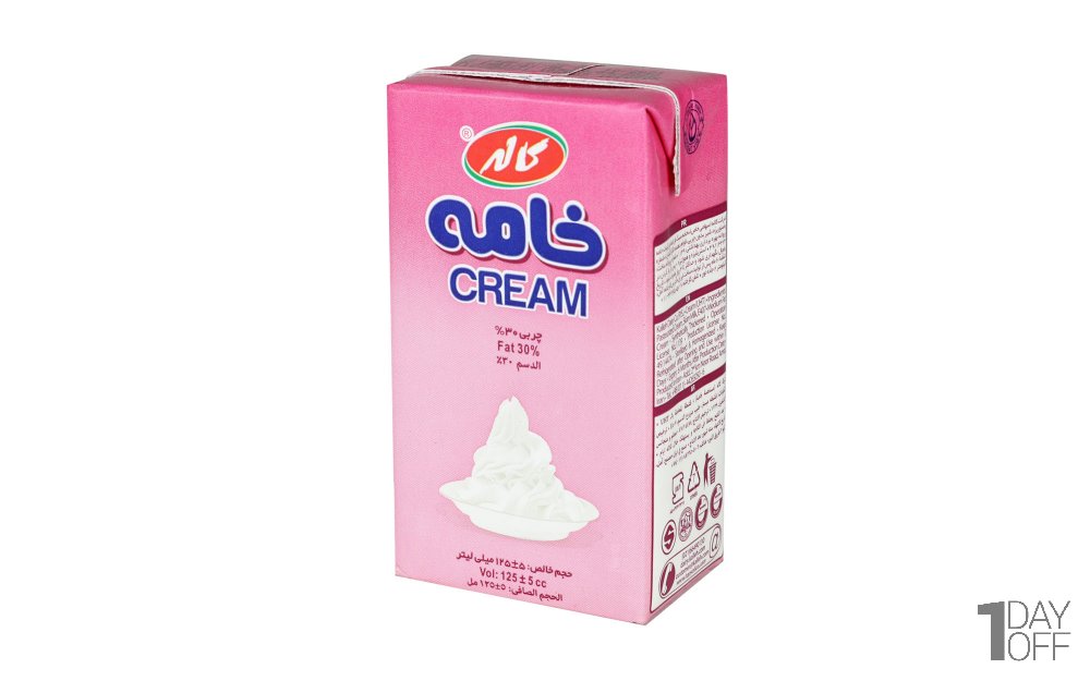 خامه صبحانه پرچرب کاله مقدار 125 میلی‌لیتر