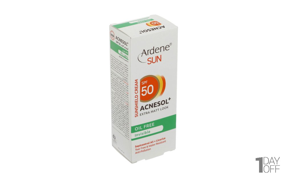 کرم ضدآفتاب SPF50 آردن مدل Invisible مقدار 50 میلی‌لیتر