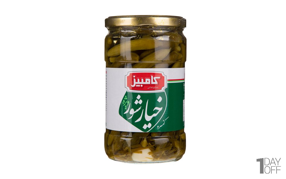 خیارشور ویژه کامبیز مقدار 660 گرم