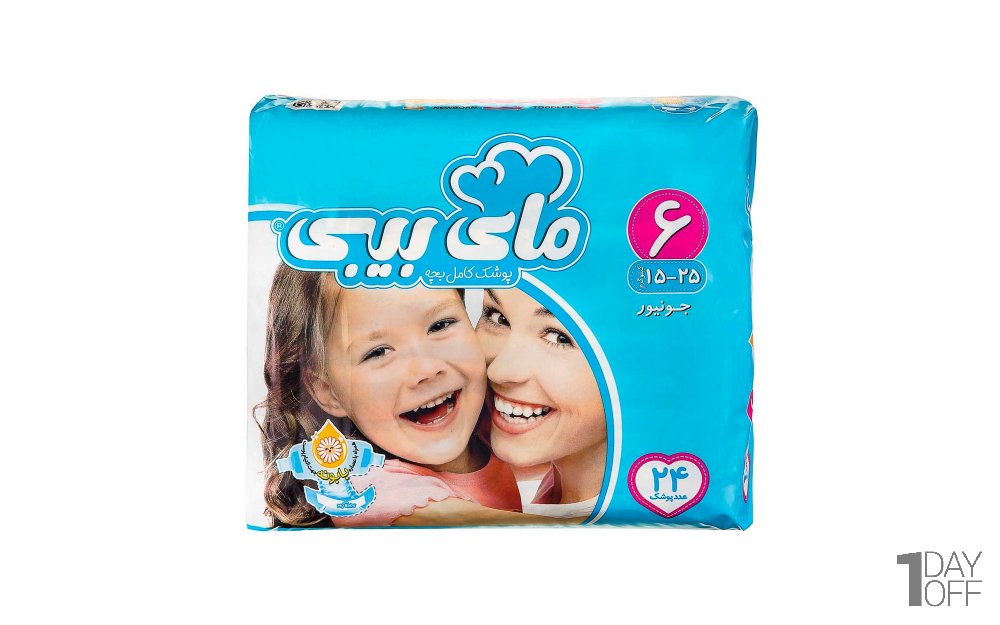 پوشک کامل بچه مای بیبی سایز 6 بسته 24 عددی