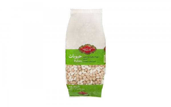 نخود و لوبیا سفید گلستان مقدار  900 گرم