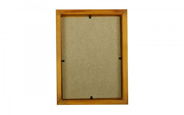 قاب عکس چوبی دست ساز ابعاد 15x20 سانتی‌متر رنگ زرد