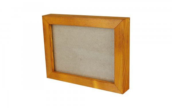 قاب عکس چوبی دست ساز ابعاد 15x20 سانتی‌متر رنگ زرد