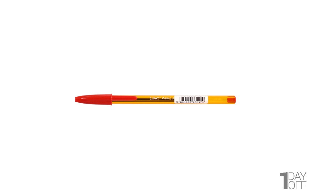 خودکار قرمز بیک (Bic) مدل Crystal Medium 