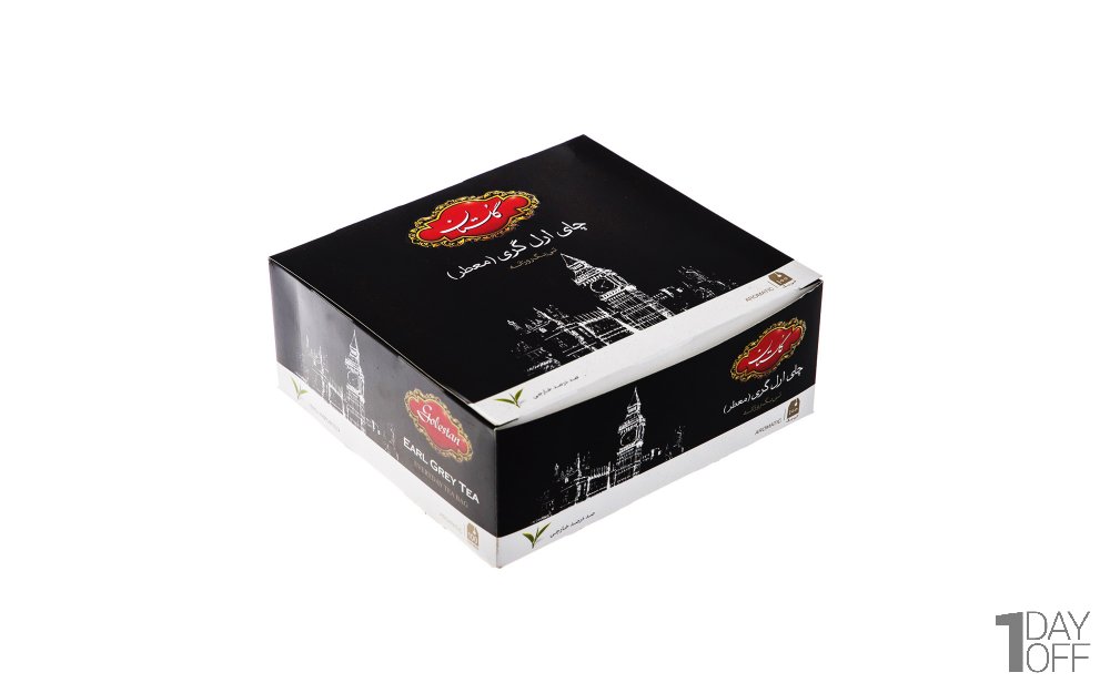 چای سیاه کیسه‌ای ارل‌گری معطر گلستان بسته 100 عددی