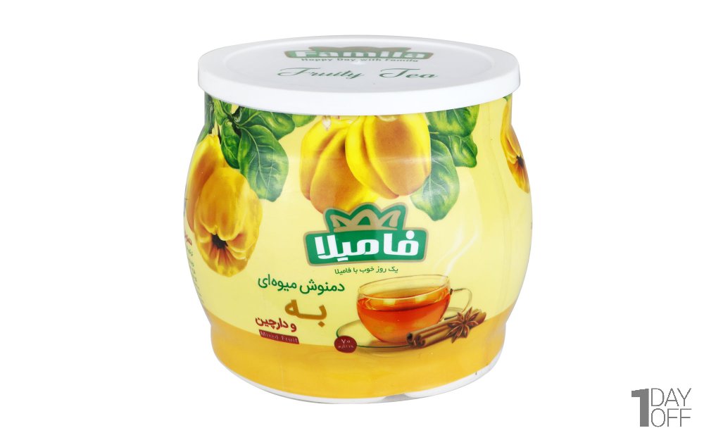 دمنوش میوه‌ای به و دارچین فامیلا مقدار 70 گرم