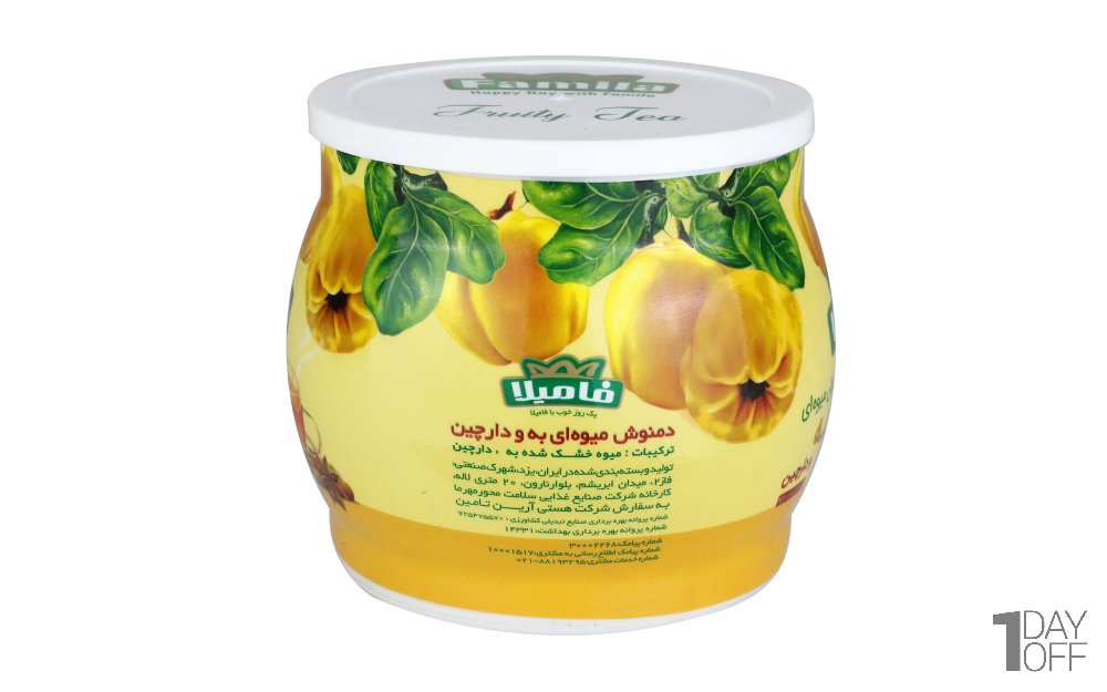 دمنوش میوه‌ای به و دارچین فامیلا مقدار 70 گرم