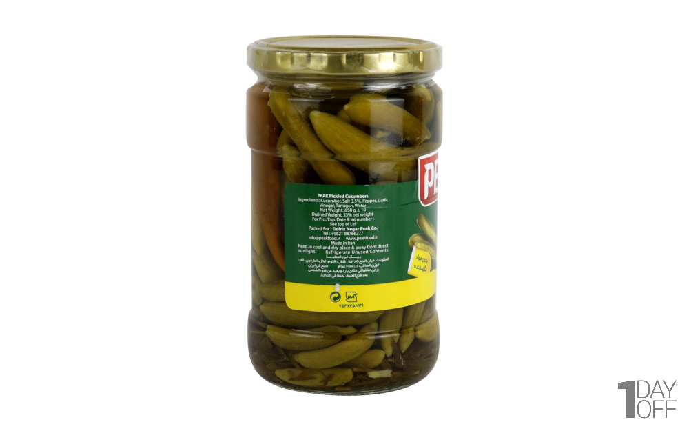 خیارشور ویژه پیک مقدار 650 گرم