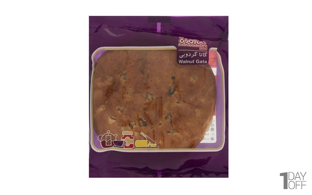 نان گاتا گردویی نان‌آوران مقدار 180 گرم