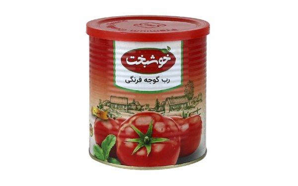 رب گوجه‌فرنگی خوشبخت مقدار 800 گرم