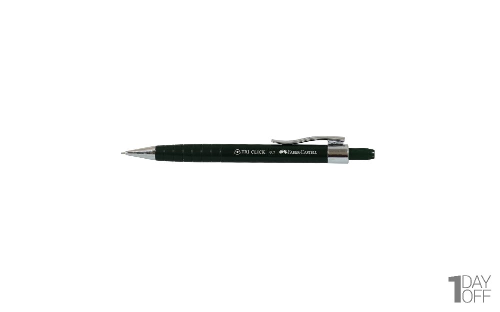  مداد نوکی 0.7 میلی‌متری فابر کاستل (Faber Castell) مدل Tri Click رنگ سبز تیره 