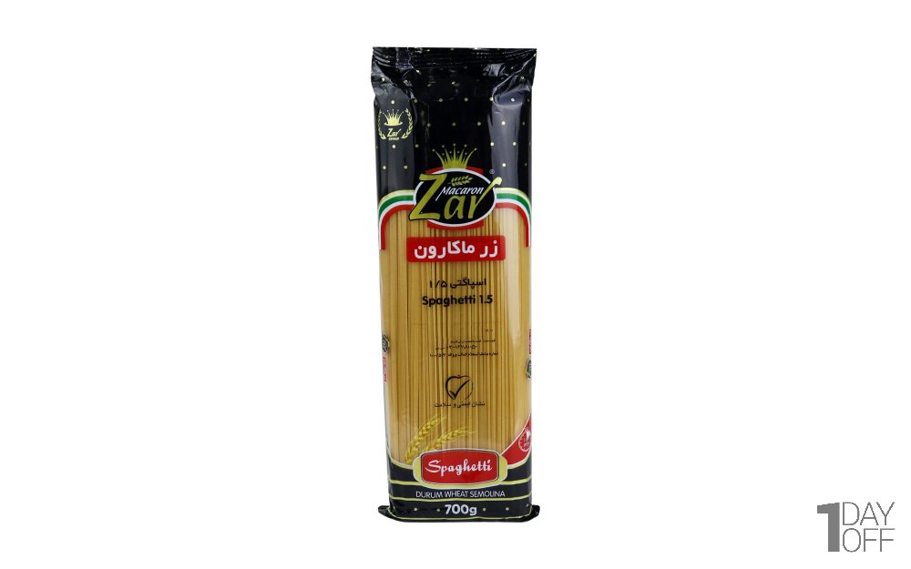  اسپاگتی با ضخامت 1.5 زر ماکارون مقدار 700 گرم