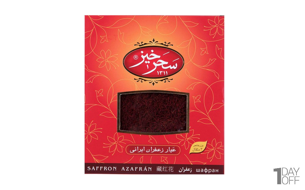 زعفران سرگل کادویی سحرخیز مقدار 3 مثقال (13.824 گرم)