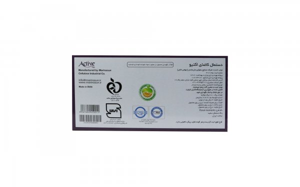 دستمال کاغذی دولایه اکتیو بسته 100 برگ