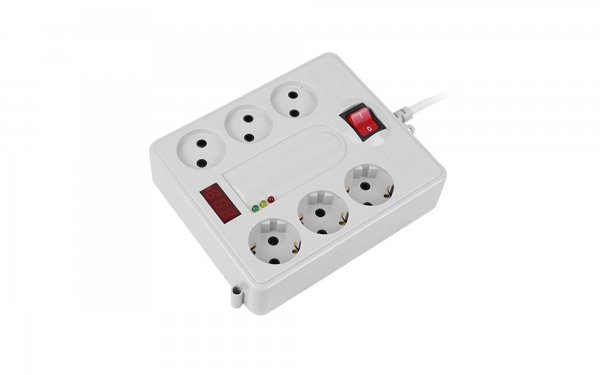 محافظ 6 راهی دیجیتال پارت الکتریک مدل Home Appliances با کابل 5 متر