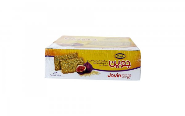 بیسکویت با شیره انجیر و تزئین کنجد جوین گرجی مقدار 920 گرم