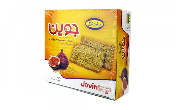 بیسکویت با شیره انجیر و تزئین کنجد جوین گرجی مقدار 920 گرم