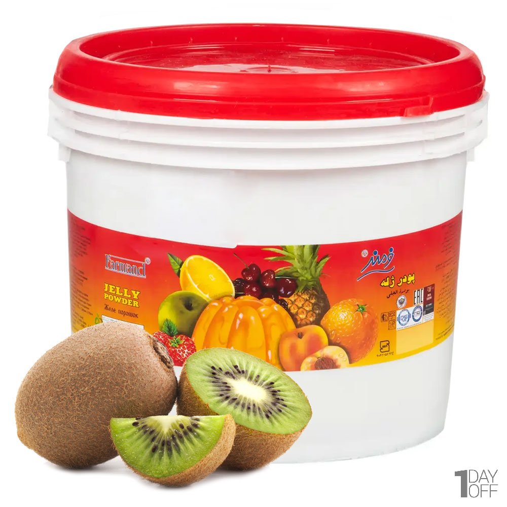 پودر ژله کیوی سطلی فرمند مقدار 3 کیلوگرم