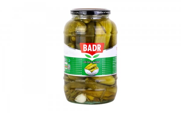خیارشور درجه یک بدر مقدار 1450 گرم