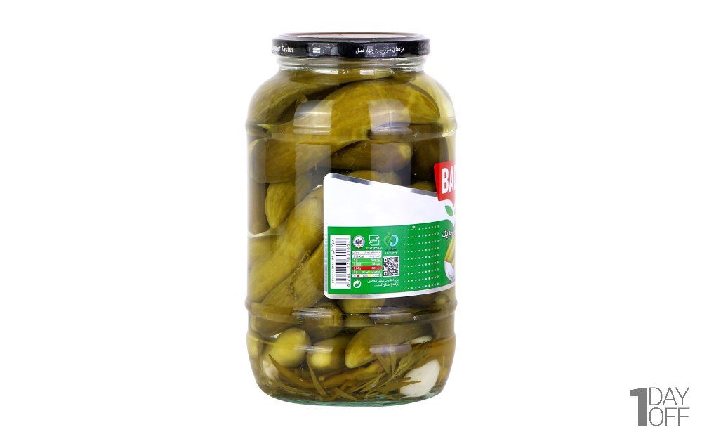 خیارشور درجه یک بدر مقدار 1450 گرم