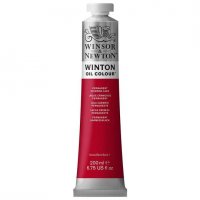 رنگ روغن وینزور (Winsor) سری Winton مقدار 200 میلی‌لیتر رنگ PERMANENT CRIMSON LAKE