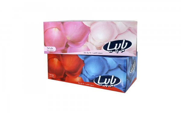 دستمال کاغذی دولایه پاپیا بسته 150 برگ