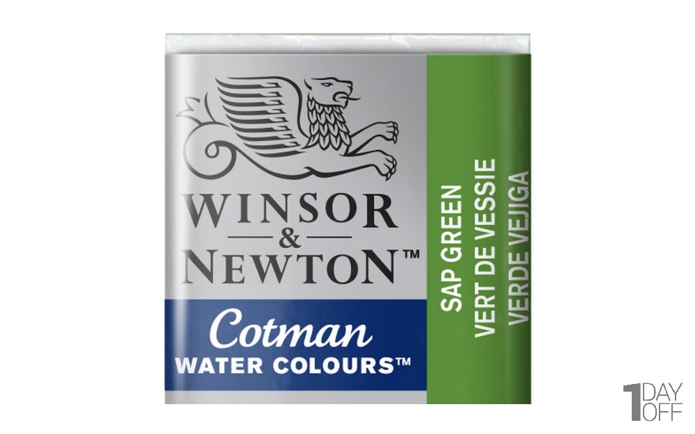 قرص آبرنگ وینزور (Winsor) سری Cotman رنگ SAP GREEN