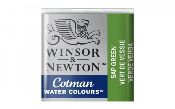 قرص آبرنگ وینزور (Winsor) سری Cotman رنگ SAP GREEN