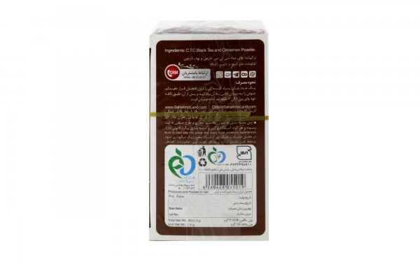 چای سیاه کیسه‌ای طعم دارچین سحرخیز بسته 20 عددی