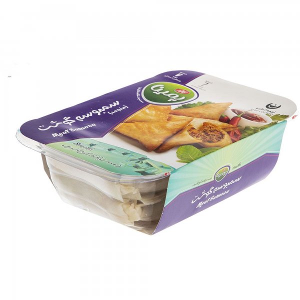 سمبوسه گوشت منجمد پمینا کاله مقدار 450 گرم