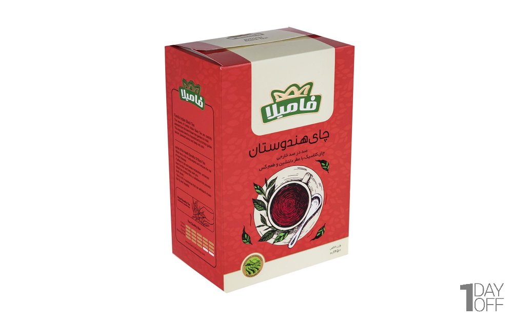 چای سیاه خارجی هندوستان فامیلا مقدار 450 گرم