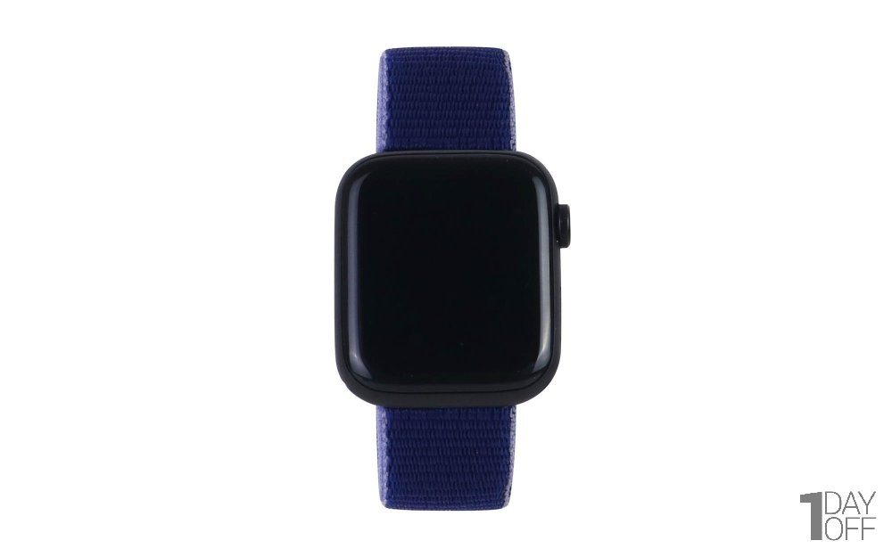 ساعت هوشمند طرح اپل رنگ آبی مدل W20