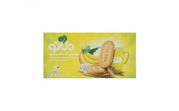 بیسکویت با طعم موز دلاتو مقدار 900 گرم