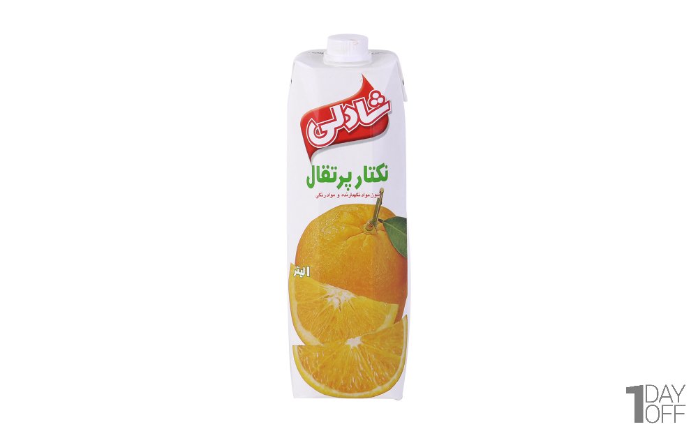 نکتار پرتقال مقدار  1 لیتر شادلی