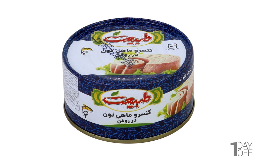 کنسرو ماهی‌ تون در روغن طبیعت مقدار 150 گرم