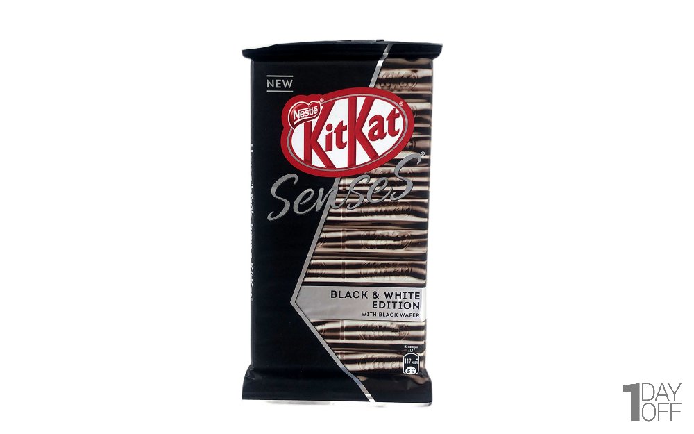 شکلات سفید و سیاه کیت‌کت (Kitkat Nestle) نستله مدل SENSES مقدار 112 گرم