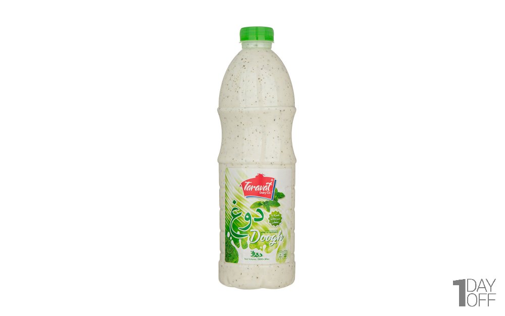  دوغ گرمادیده بدون گاز همراه با سبزیجات معطر طراوت مقدار 1.5 لیتر 