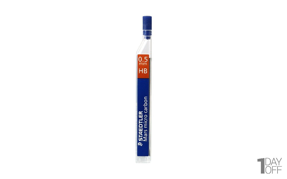 نوک اتود 0.5 میلی‌متری استدلر (Staedtler) مدل Mars Micro Carbon نوع HB رنگ مشکی