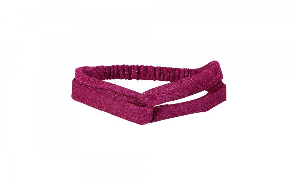هدبند لمه عرض باریک رنگ سرخابی