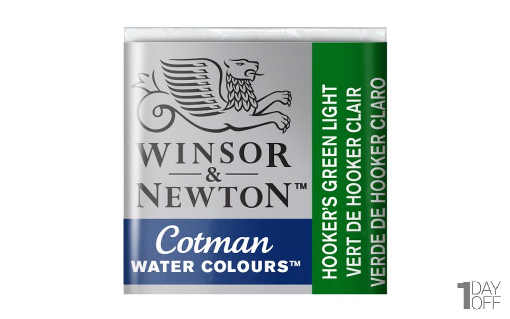 قرص آبرنگ وینزور (Winsor) سری Cotman رنگ HOOKERS GRN LGT