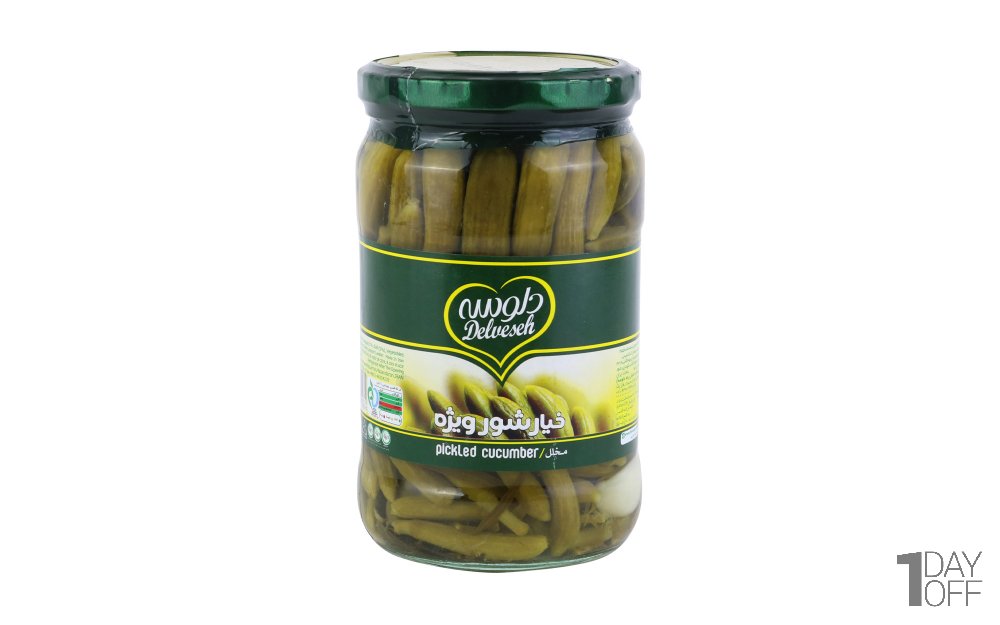 خیارشور ویژه دلوسه مقدار 750 گرم