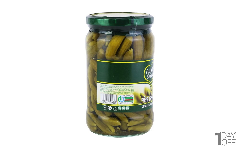 خیارشور ویژه دلوسه مقدار 750 گرم