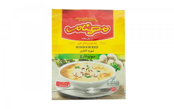 سوپ قارچ نیمه‌آماده مهنام مقدار 75 گرم